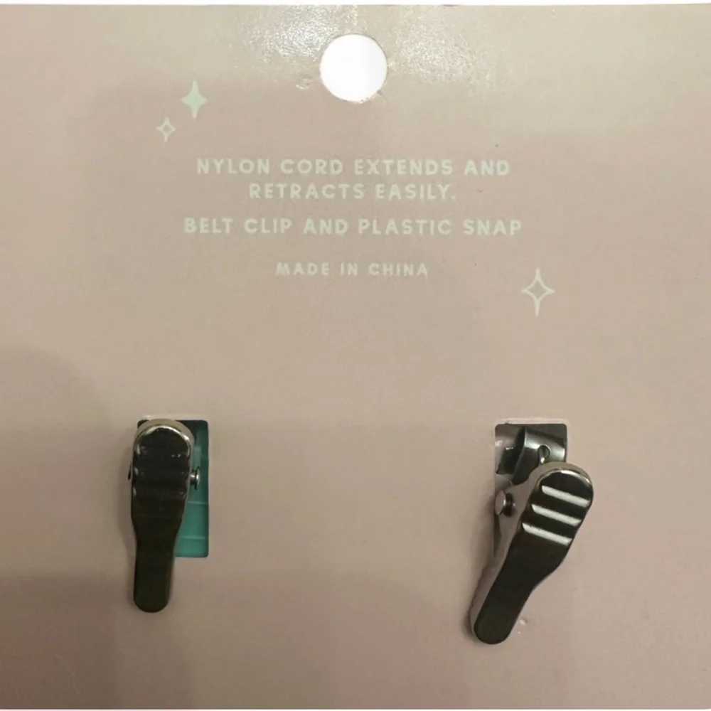 Retractable Nurse Badge Reels Alligator Clip (Set of 2) [NWT]